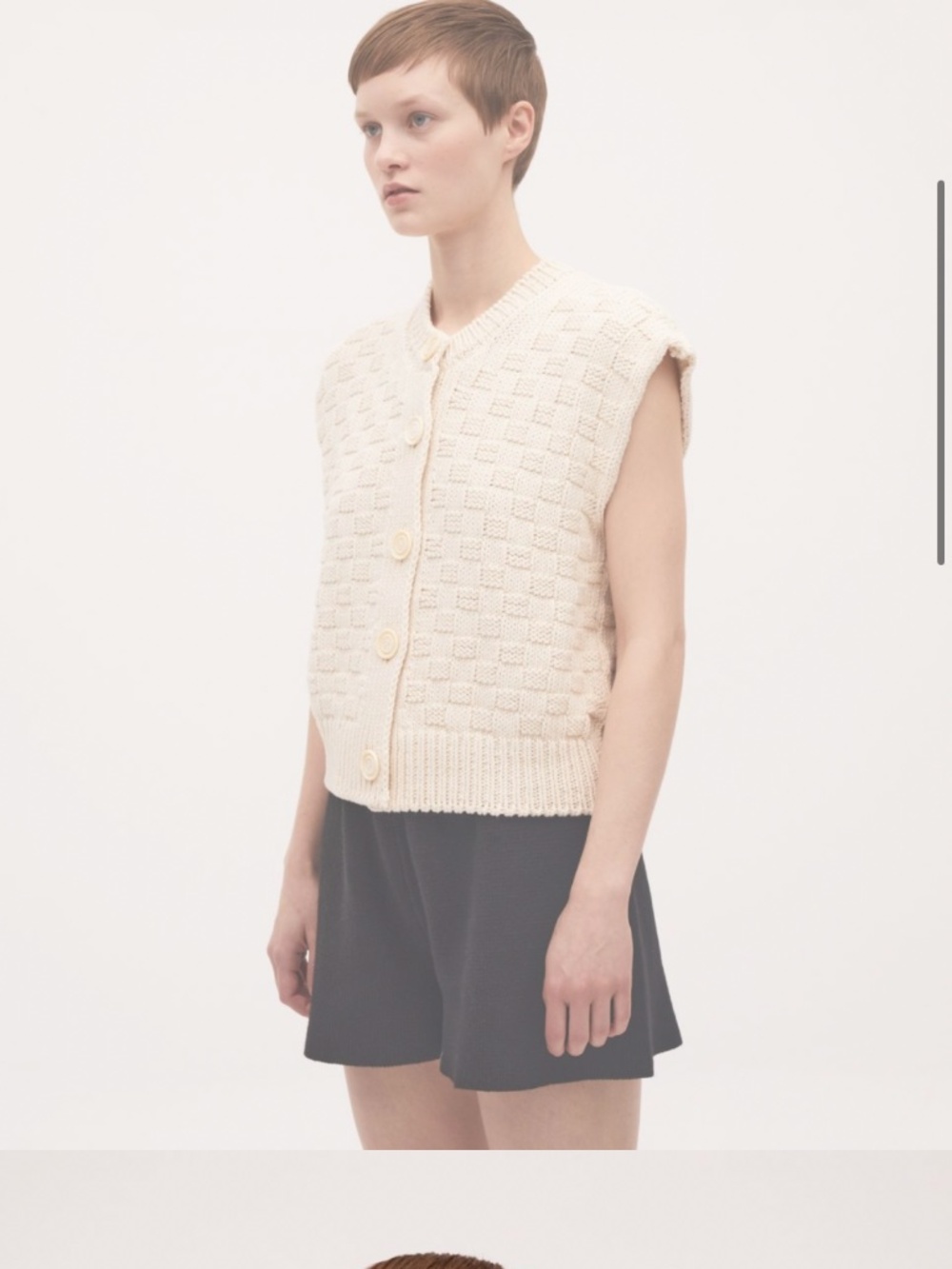 Babaa vest no 4 in natural (one size) - Picture 5 of 6